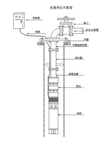 潜水泵示意图